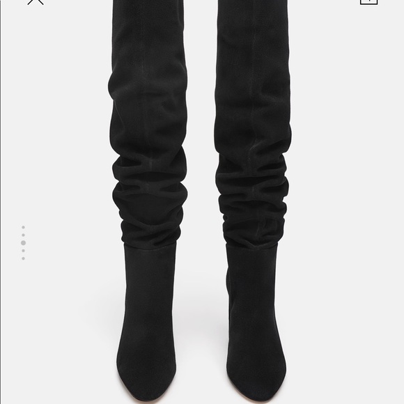 Zara high heeled leather boots bloggers favorite - Picture 3 of 8